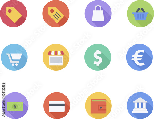 flat icons for web and mobile applications