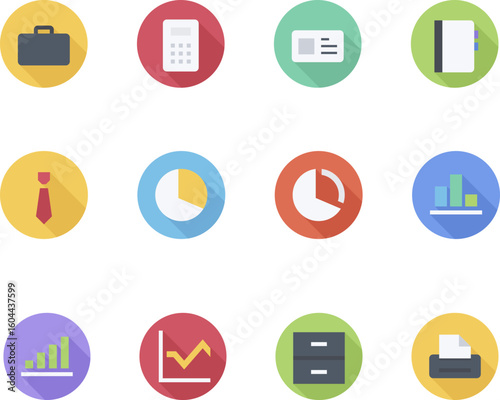 flat icons for web and mobile applications
