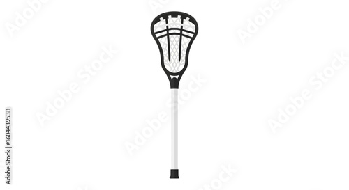 Lacrosse Equipment Isolated on White Background, Sports Gear for Outdoor Games and Competition, Recreational Activity Tool