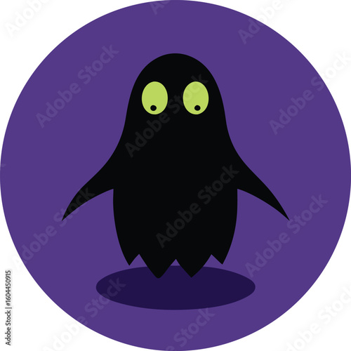 creepy ghost hovering in a circle