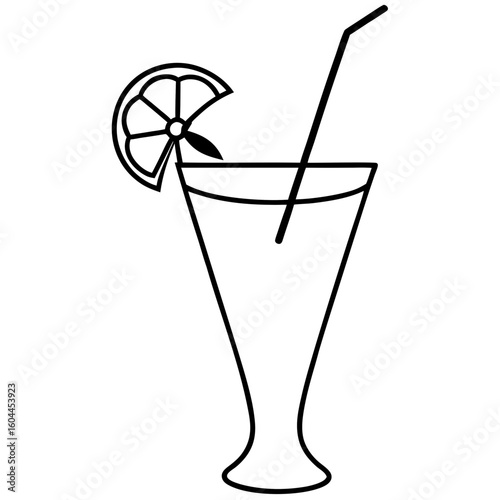 Cocktail Garnish Pick  AI format, perfect for party, bar, and drink-themed designs. 