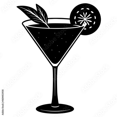 Cocktail Garnish Pick  AI format, perfect for party, bar, and drink-themed designs. 