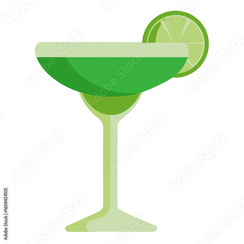 Margarita Glass  AI format, perfect for party, bar, and drink-themed designs. 