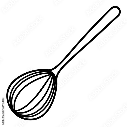 Mixing Spoon  AI format, perfect for party, bar, and drink-themed designs. 