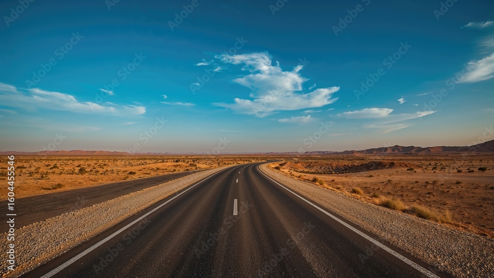 Naklejka premium Barren desert setting