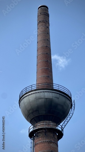 chimney of a factory, lengerich, germany