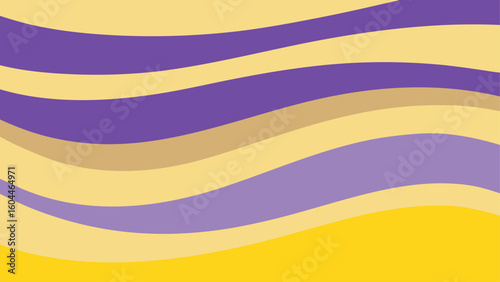 abstract wave pattern lavender lemon tones