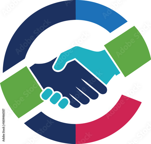 Adobe Illustrator Artwork business handshake icon vector