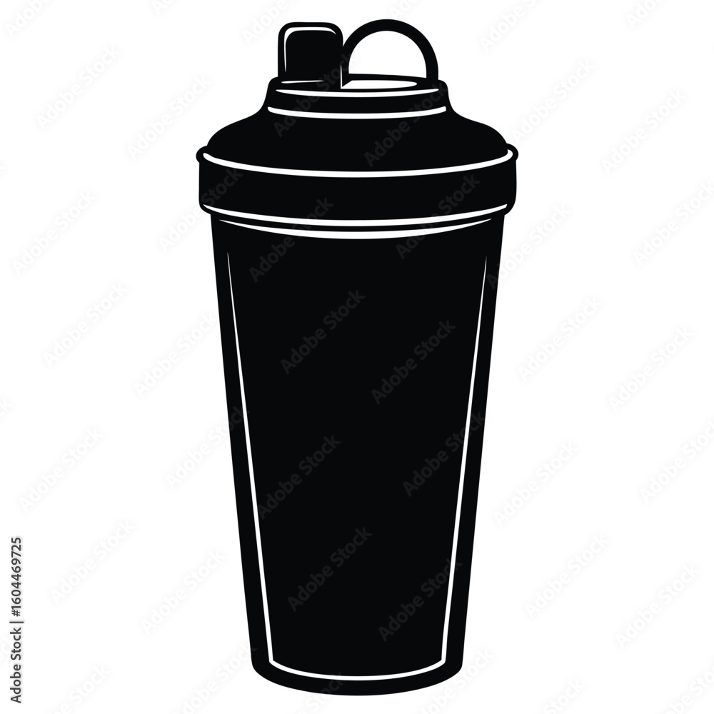 Nutritionist element isolated protein shake on white background Nutritionist element isolated protein shake on white background