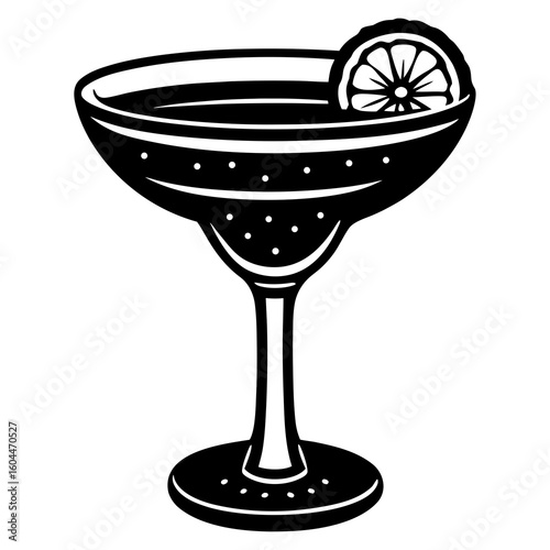 Margarita Glass  AI format, perfect for party, bar, and drink-themed designs. 
