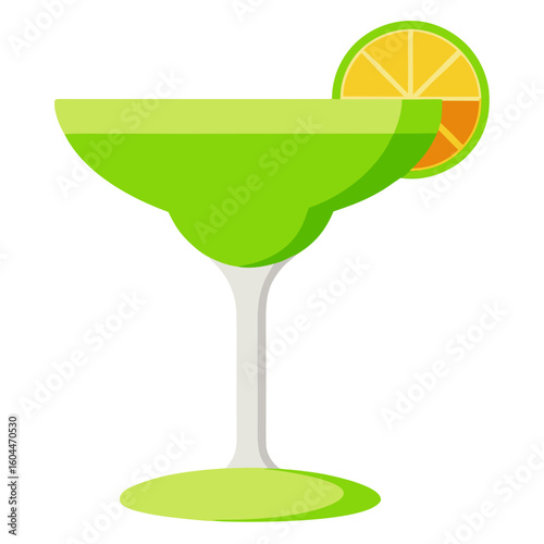 Margarita Glass  AI format, perfect for party, bar, and drink-themed designs. 