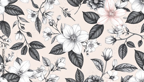 Elegant floral pattern