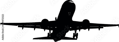Aeroplane in Flight: A powerful silhouette of an aircraft soaring against the backdrop, capturing the raw energy and motion of flight.
