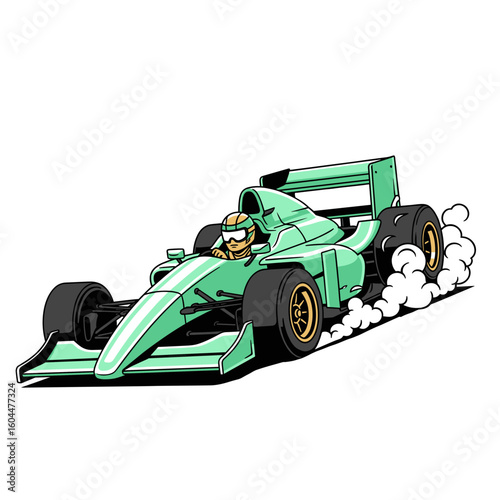 Formula One legend print. Driven to win graphic design. Life in the fast lane. Born for corners. F1 speed king t-shirt artwork. Fast F1 Car Illustration. Motorsport T-Shirt Print for Racing Fans. 