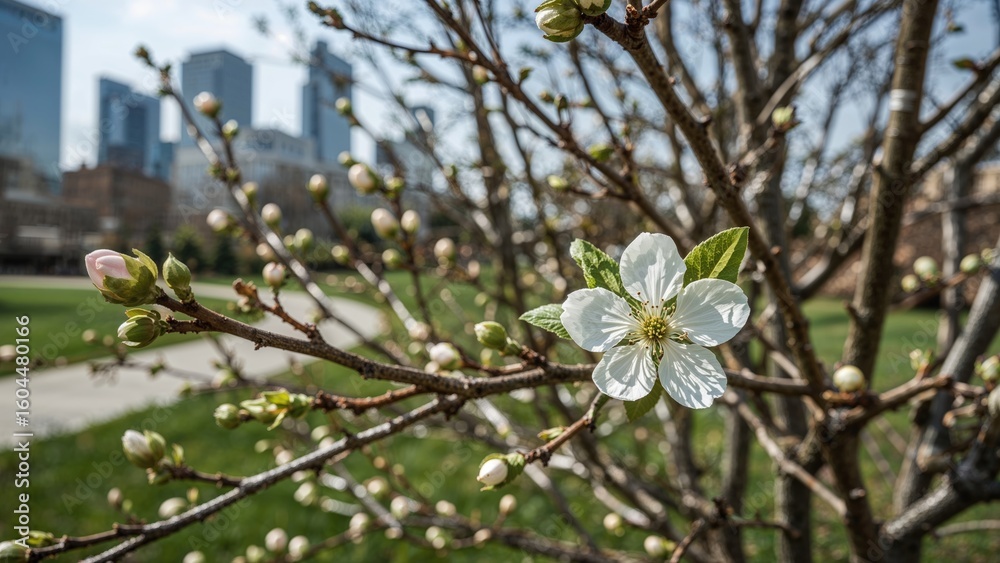 Spring's arrival marked by budding trees here Spring's arrival marked by budding trees here
