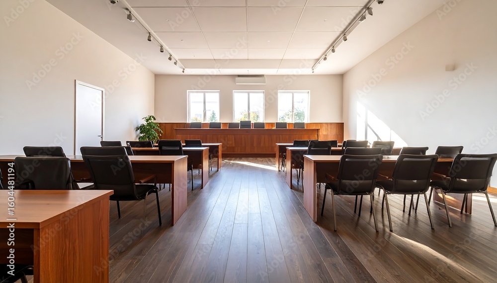 Fototapeta premium Empty modern classroom