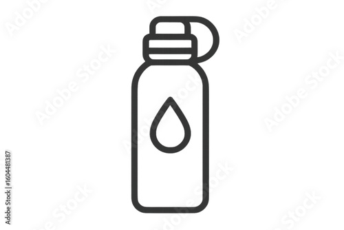 Stay hydrated with this modern reusable water bottle, perfect for fitness, sports and eco-friendly lifestyles