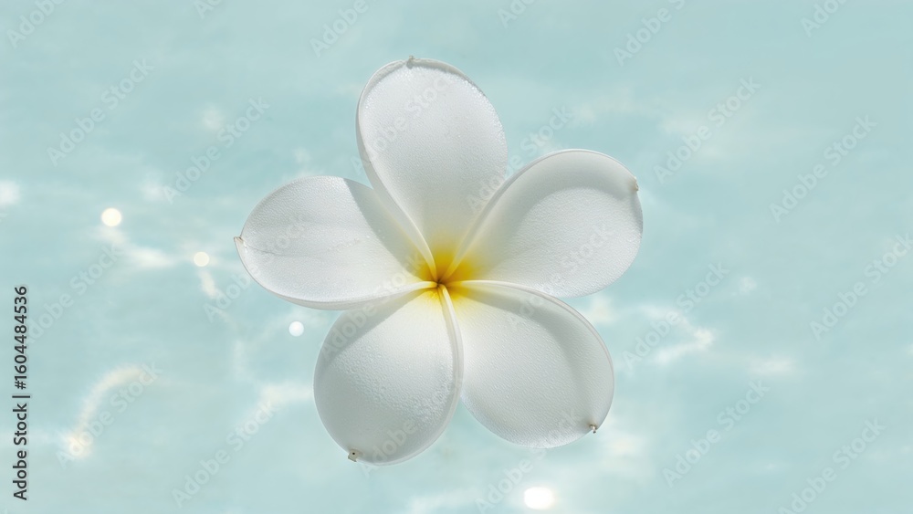Naklejka premium Lush tropical plumeria flower