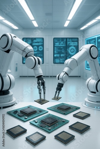 Chip Manufacturing with Robotic Arms