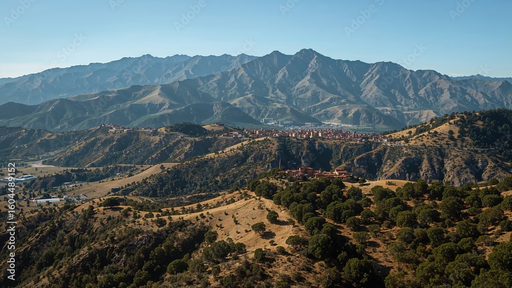 Naklejka premium Scenic mountain vistas