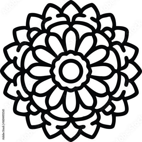 Intricate Circular Floral Pattern mandala