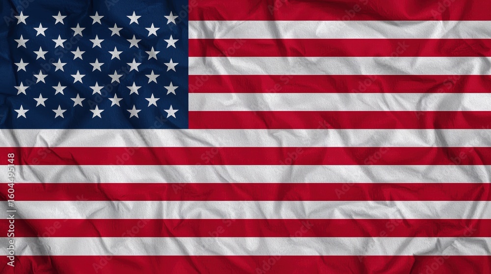 Obraz premium American Flag USA National Symbol Patriotic Background United States of America