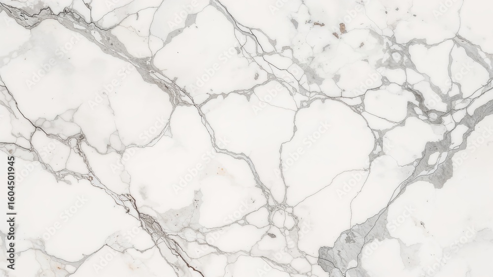 Obraz premium Veined White Marble Surface Abstract Design