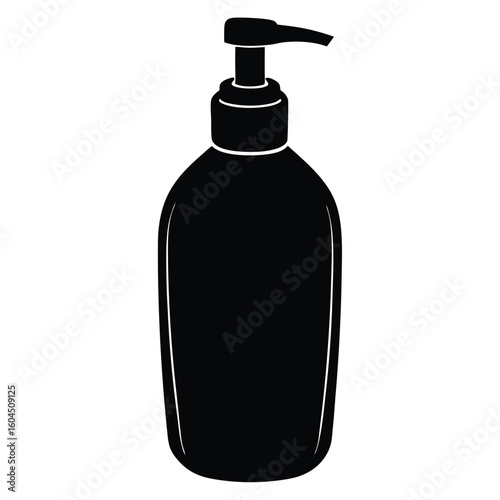 Tattoo artist element isolated blue soap bottle on white background