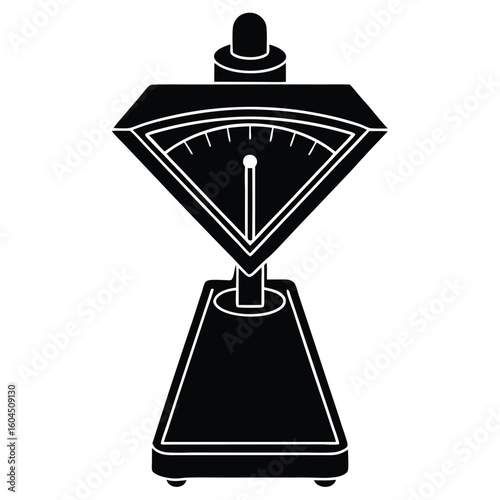 Tattoo artist element isolated calibration tool on white background