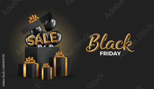 Social media post Black Friday for marketing campaigns 