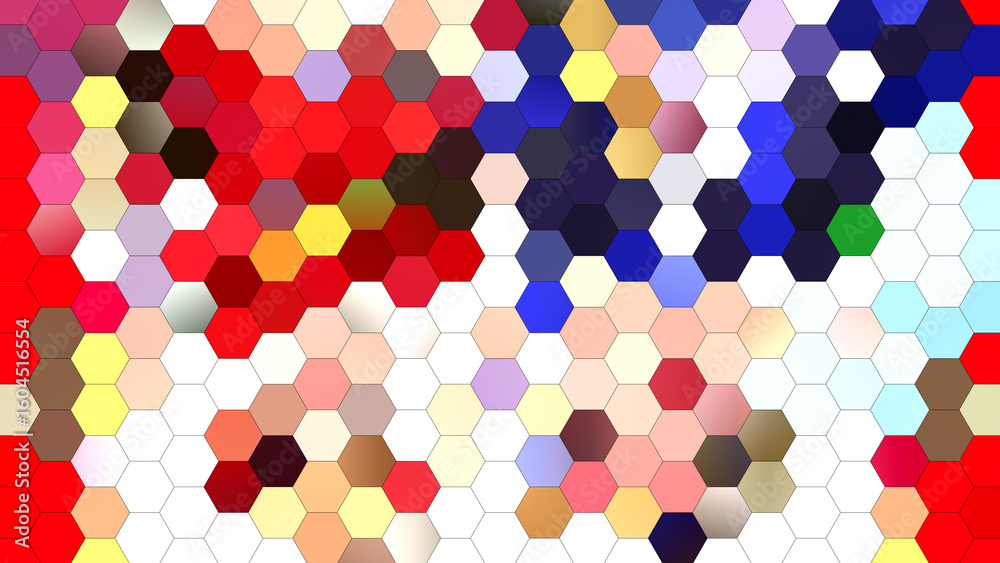 custom made wallpaper toronto digital4K abstract geometric background with a hexagonal mosaic pattern.