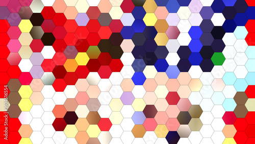 Wallpaper Mural 4K abstract geometric background with a hexagonal mosaic pattern.
 Torontodigital.ca