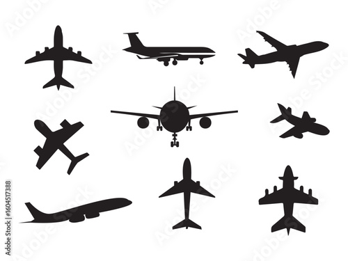 Plane Silhouette Set