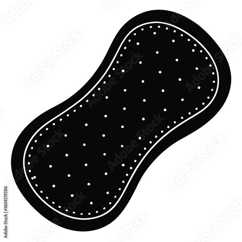 Tattoo artist element isolated fake skin pad on white background