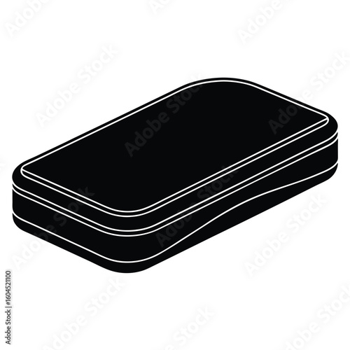 Tattoo artist element isolated foot rest pad on white background