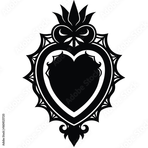 Tattoo artist element isolated framed tattoo art on white background