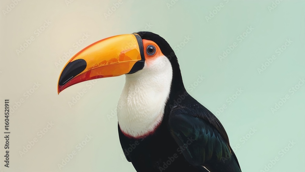 Naklejka premium Toco Ramphastos in Natural Habitat