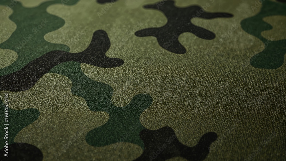 Fototapeta premium Close-Up of Military Fabric Used as Backdrop