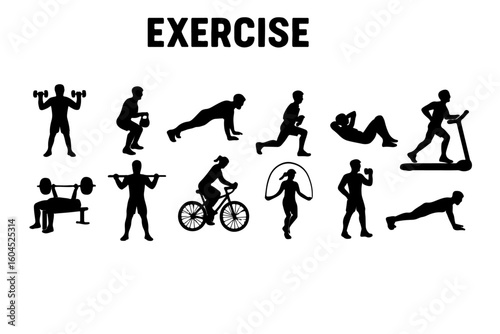 exercise silhouette