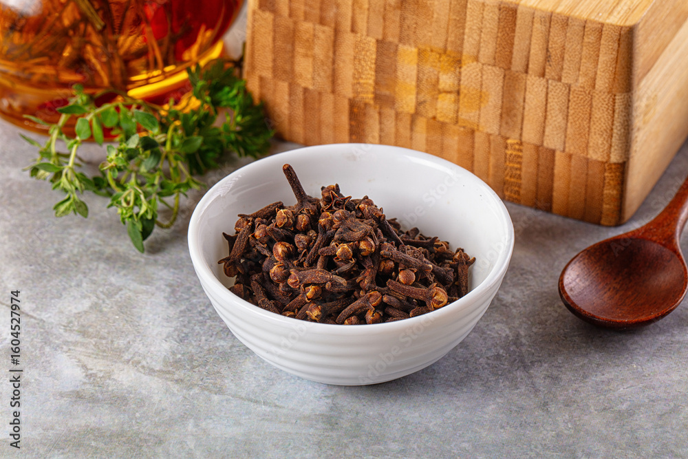 Dry cloves buds aromatic flavor Dry cloves buds aromatic flavor