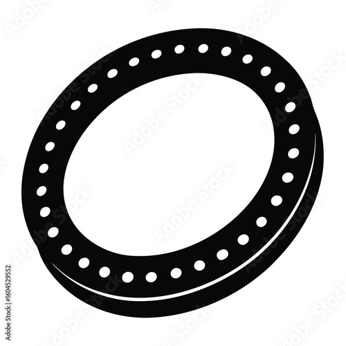 Tattoo artist element isolated led ring light on white background