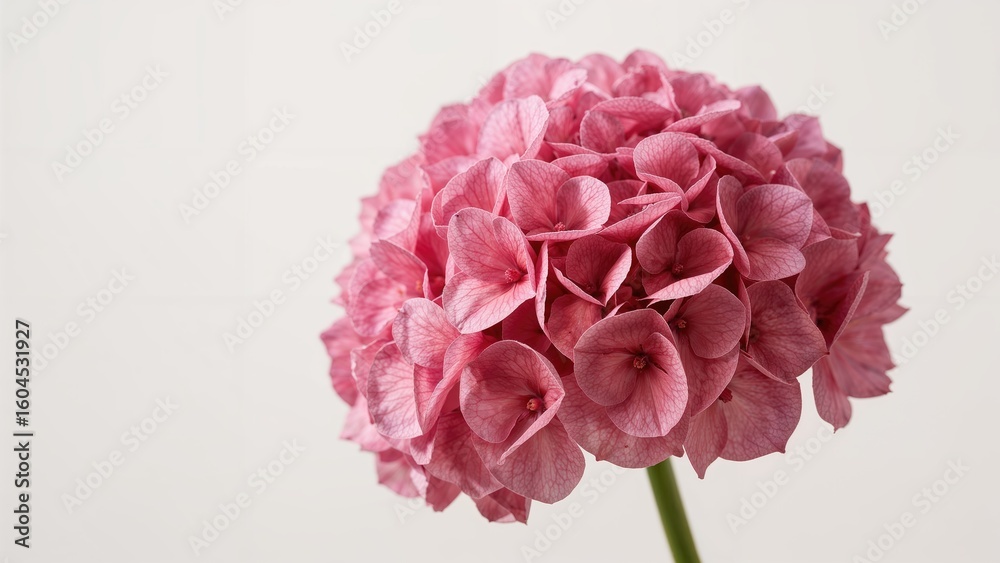 Gorgeous Intense Pink Hydrangea Bloom Gorgeous Intense Pink Hydrangea Bloom