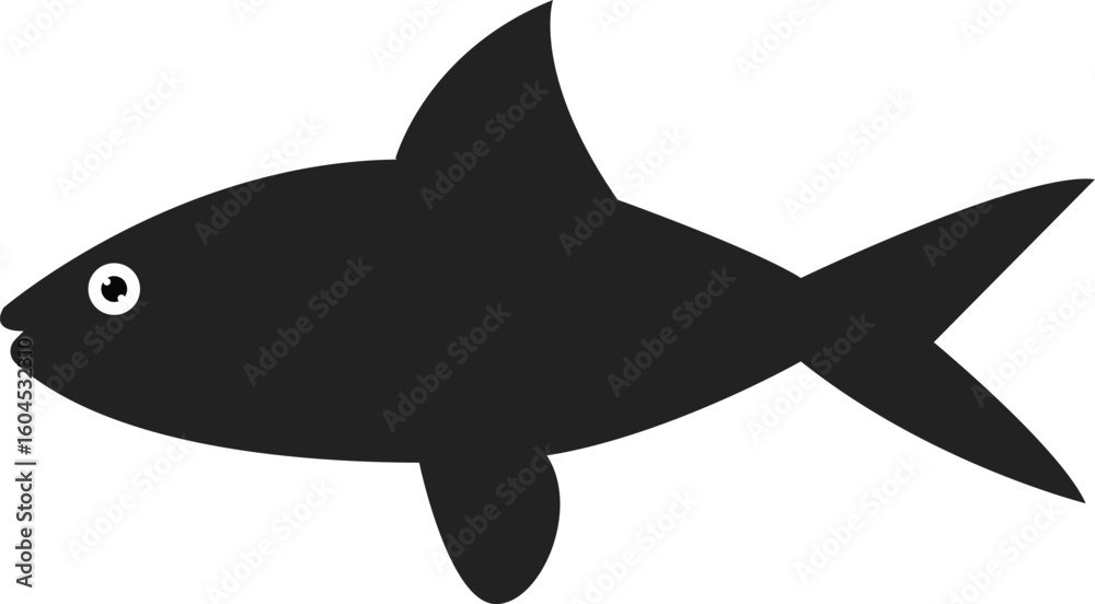 Fototapeta premium vector illustration of a shark