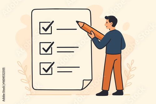Business presentation office meeting. Two colleagues presenting project results growth chart flipchart board. Team success professional teamwork concept vector