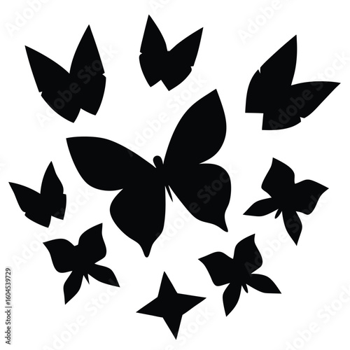 Tattoo artist element isolated stencil paper on white background