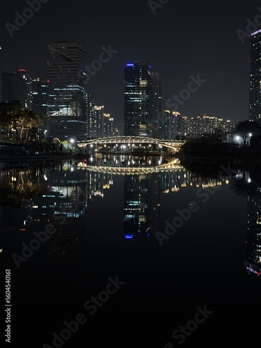 Wallpaper Mural Park in Incheon beautiful night view and buildings Torontodigital.ca