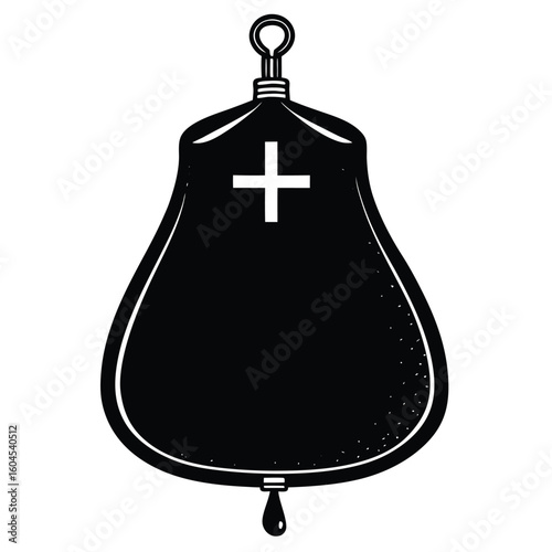 Tattoo artist element isolated sterilization pouch on white background