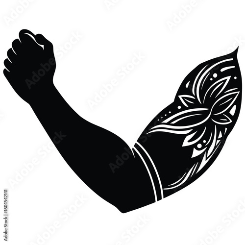 Tattoo artist element isolated tattoo arm rest on white background