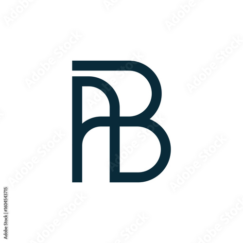 ab letters vector abstract modern logo