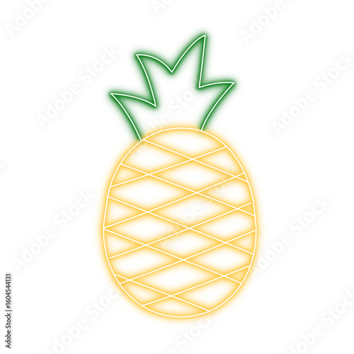 pine apple icon neon 